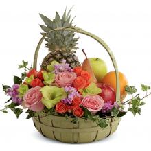 C30-4572 The FTD® Rest in Peace Fruit & Flowers Basket