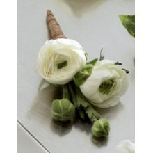 D12-4626 The FTD® White Ranunculus Boutonniere