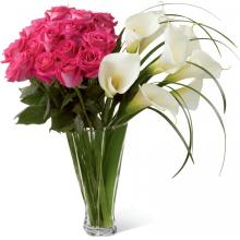 LX115 Irresistible Luxury Rose & Calla Lily Bouquet