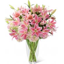 LX73 Intrigue Luxury Lily & Hydrangea Bouquet