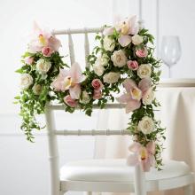 W19-4672 The FTD® Orchid Rose Chair Décor